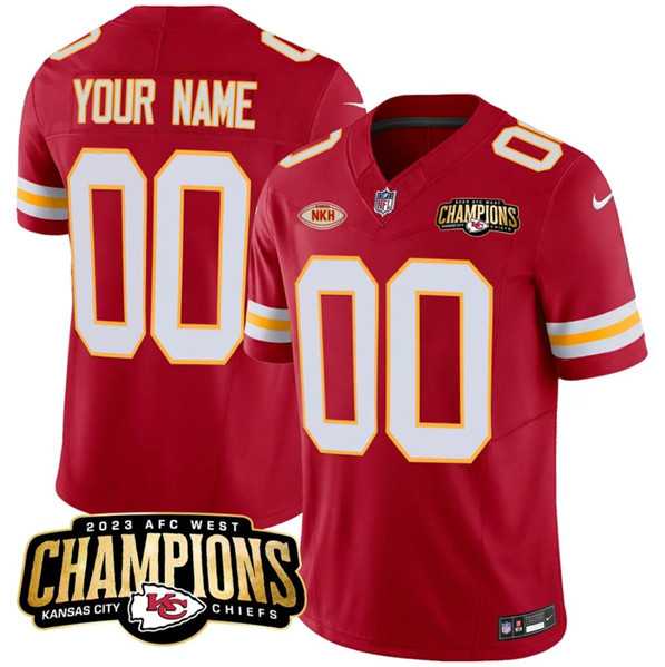 Men & Women & Youth Kansas City Chiefs Active Player Custom Red 2023 F.U.S.E. AFC West Champions With NKH Patch Vapor Untouchable Limited Jersey,We sell and wholesale Men & Women & Youth Kansas City Chiefs Active Player Custom Red 2023 F.U.S.E. AFC West Champions With NKH Patch Vapor Untouchable Limited Jersey on line form chian!